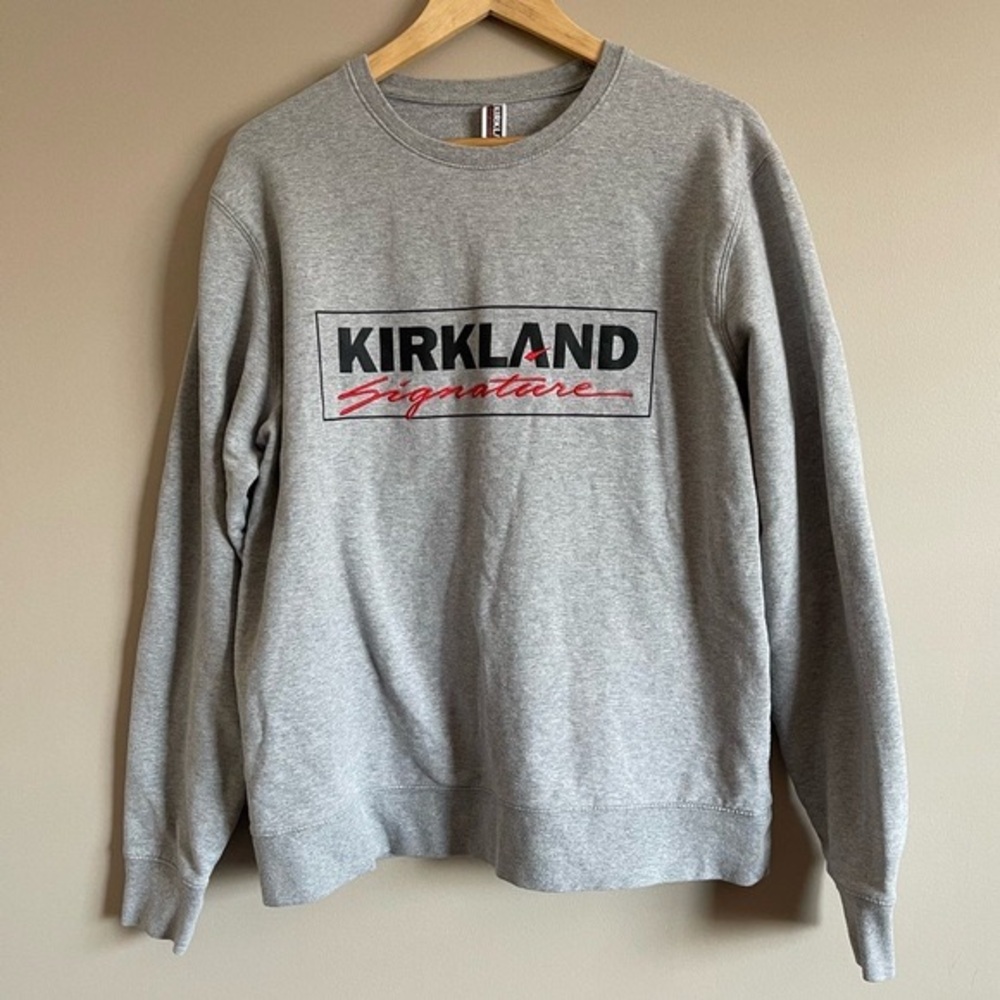 KIRKLAND SIGNATURE COSTCO Grey Sweatshirt